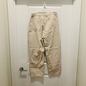 Liz Claiborne Vintage High Waist Mom Jeans Retro Cream Ivory Plus Size 14